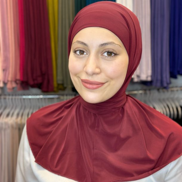 Foulard cagoule bordeaux