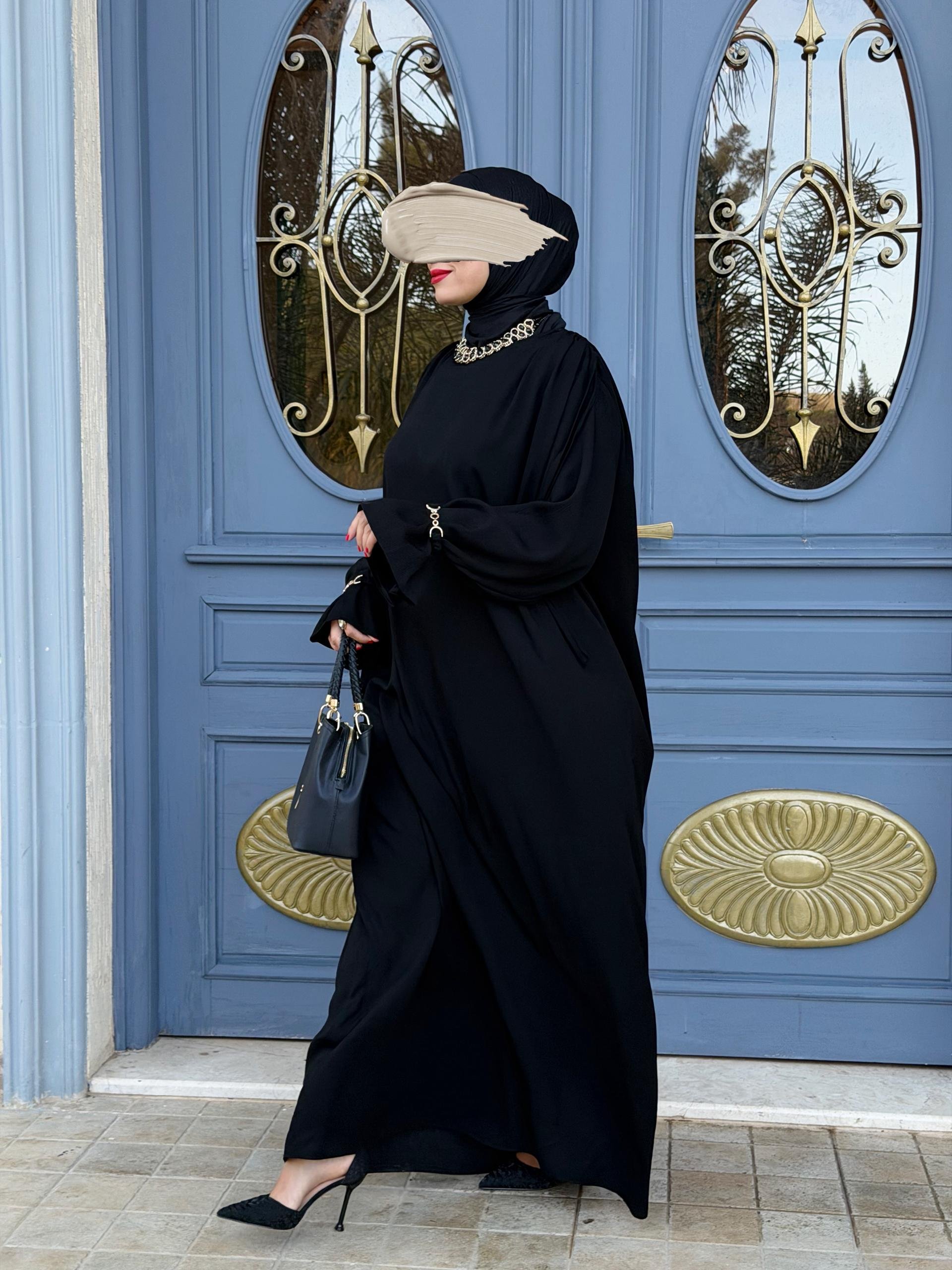 Abaya élégante noir – Image 8