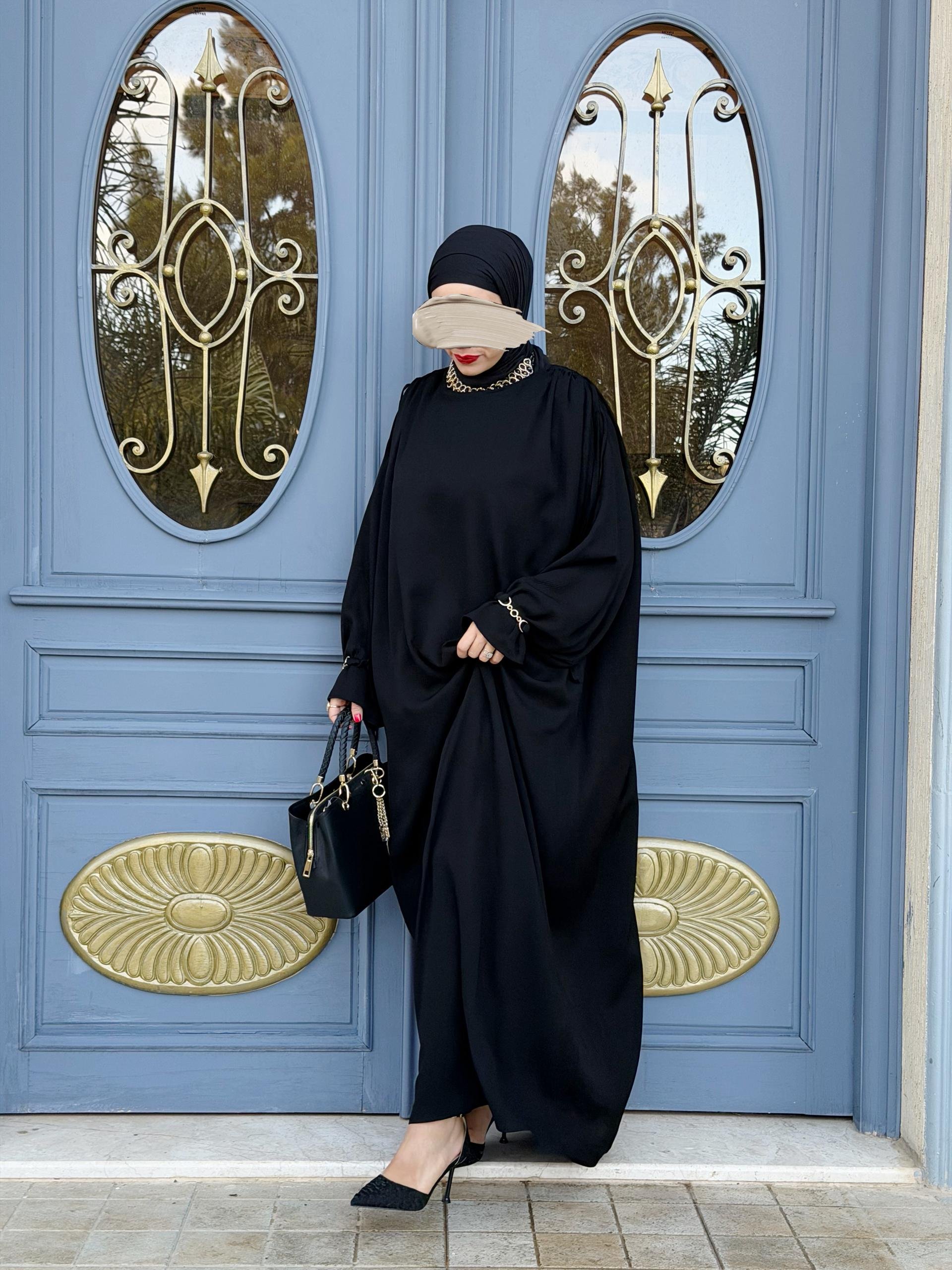 Abaya élégante noir – Image 11