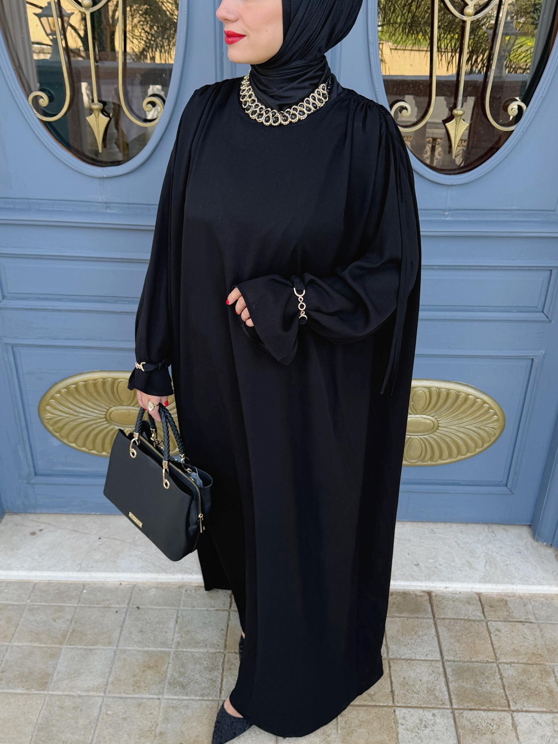 Abaya élégante noir