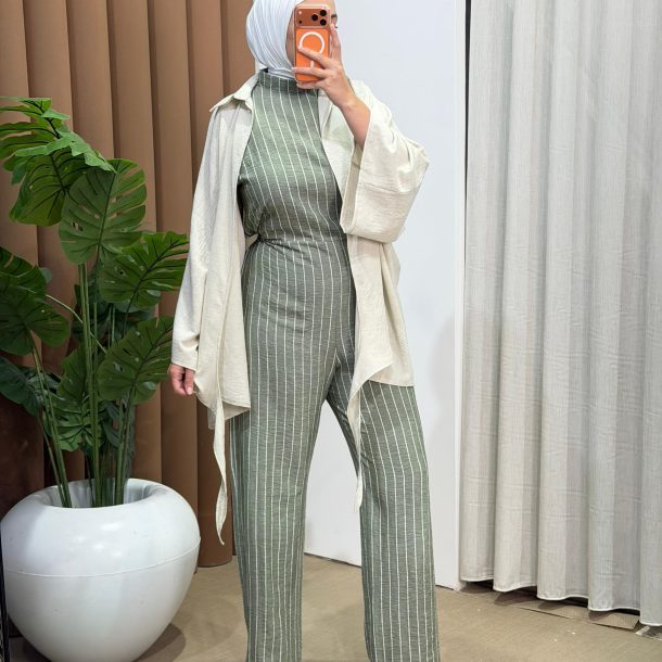 Strip Jumpsuit Vert