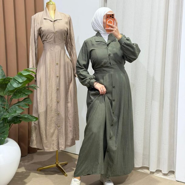 Robe Sultana vert militaire
