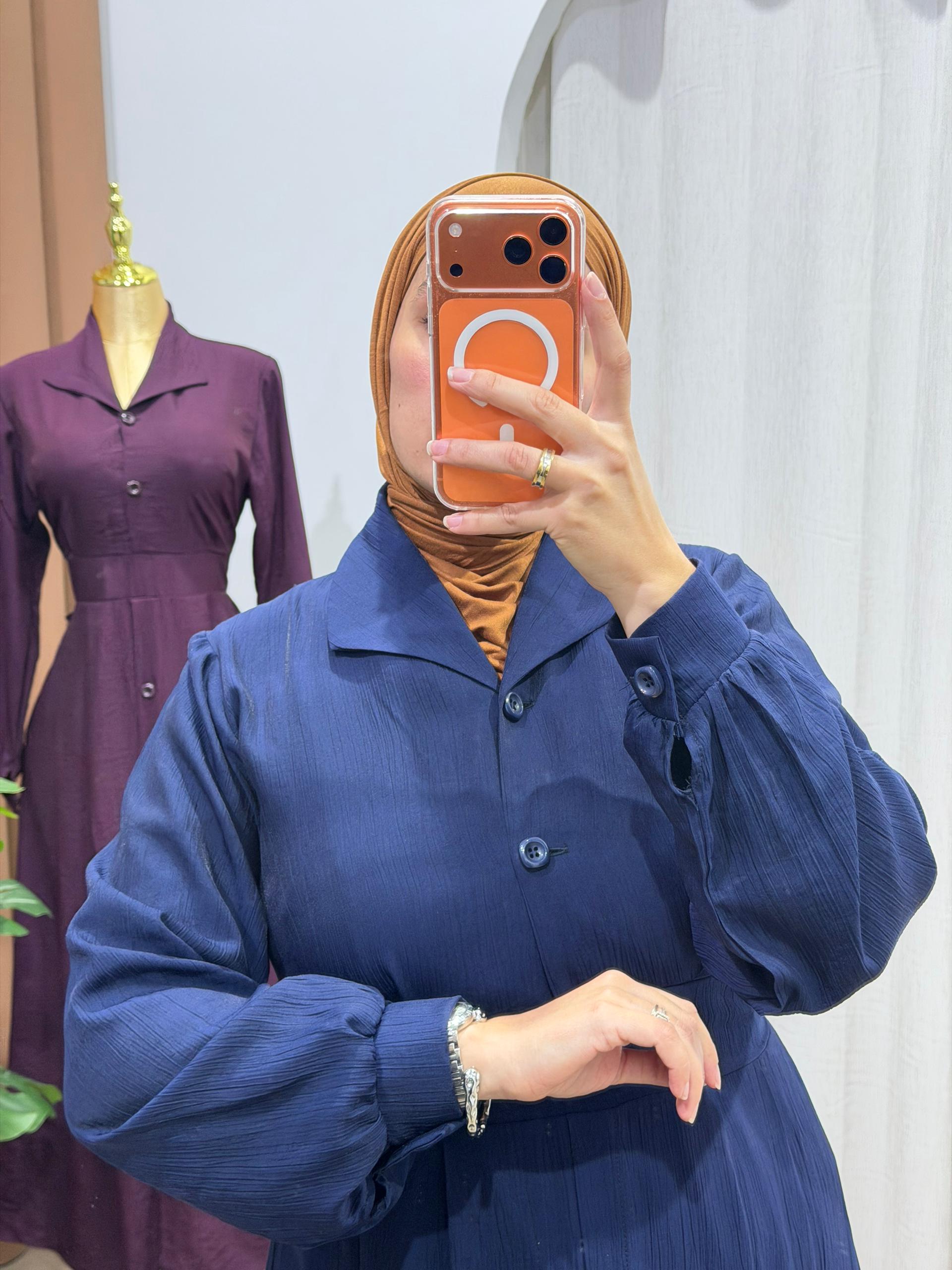 Robe Sultana bleu marine – Image 3