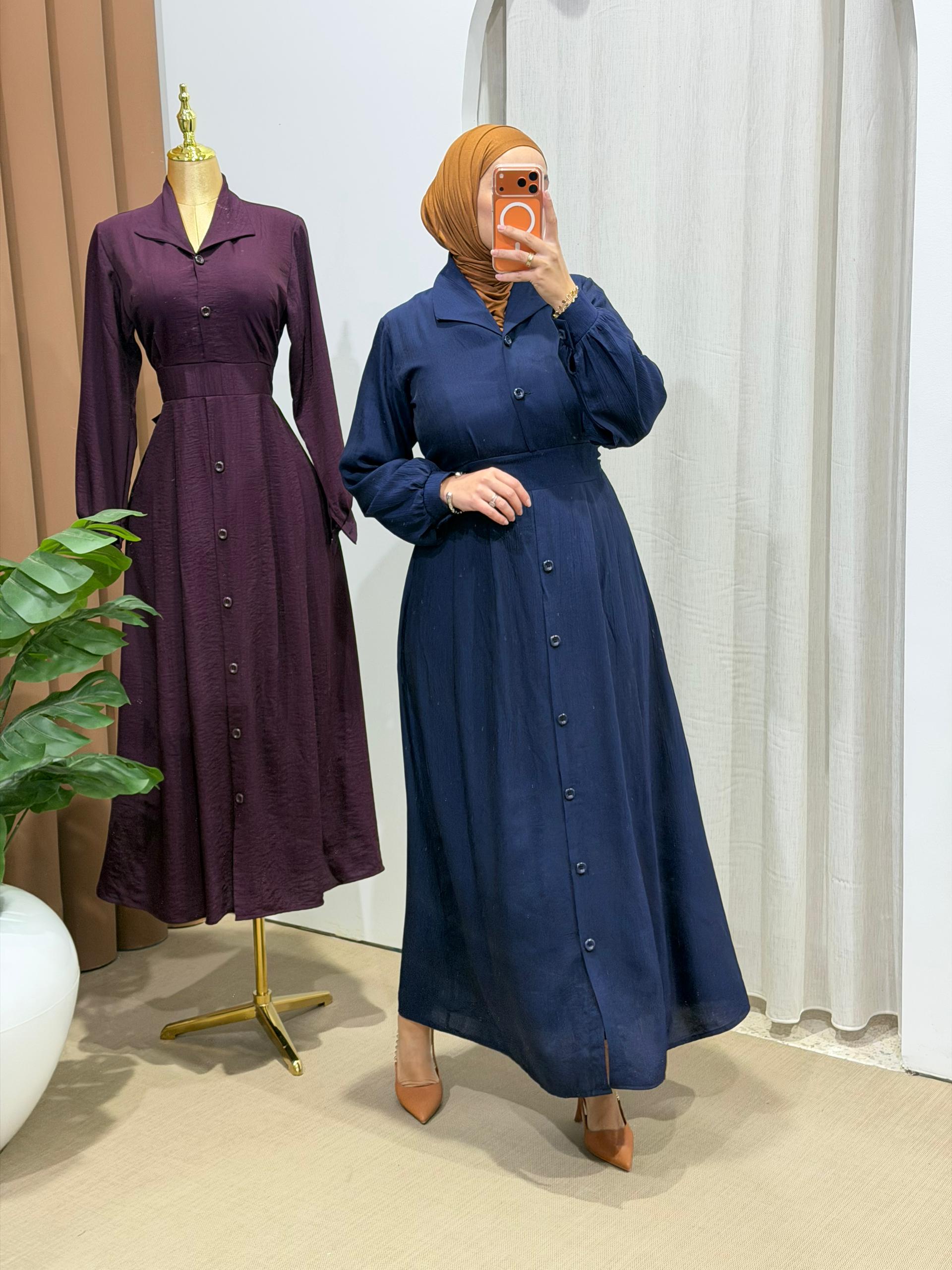 Robe Sultana bleu marine – Image 5