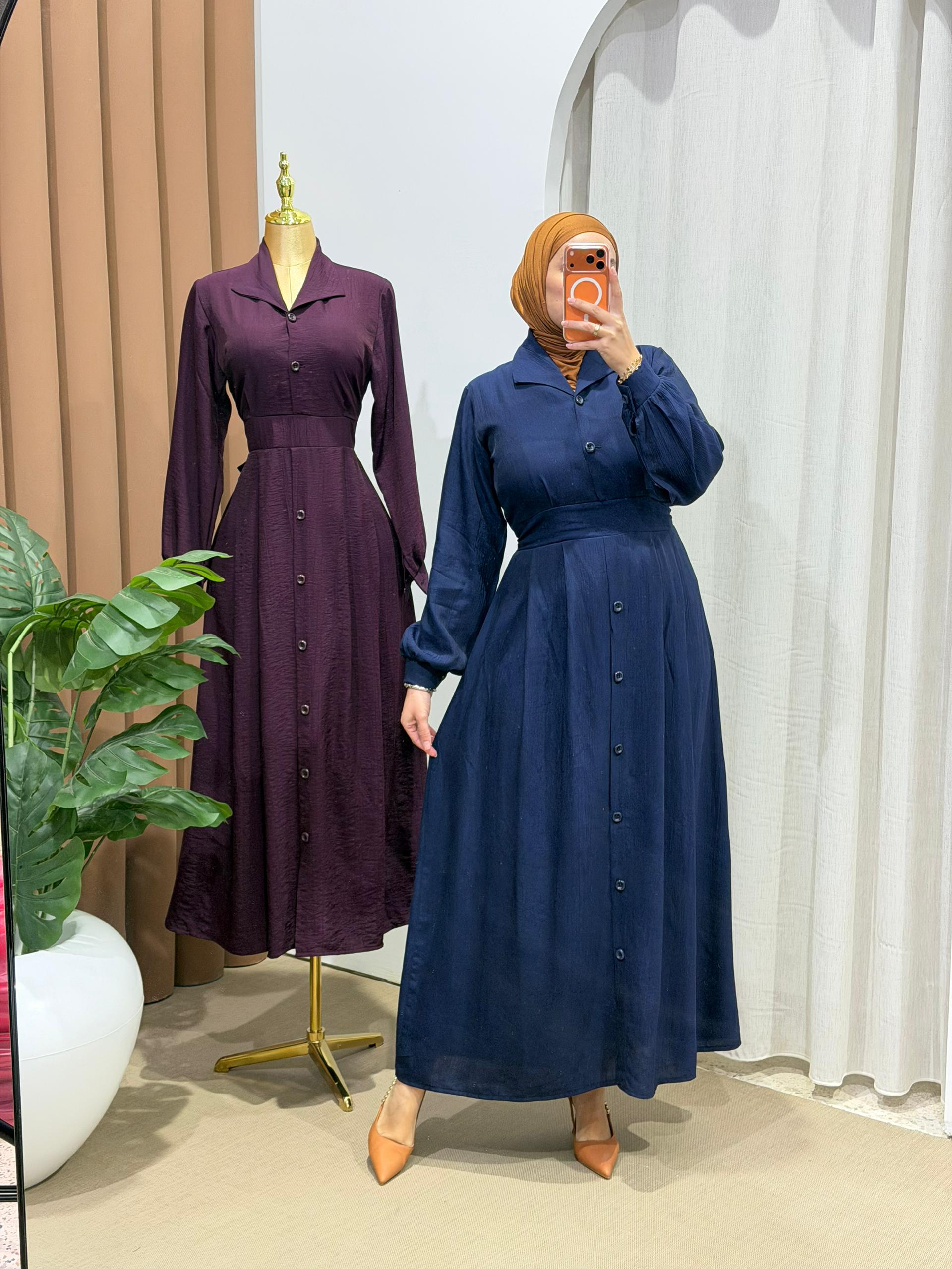 Robe Sultana bleu marine – Image 4