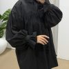 Chemise victorienne noir