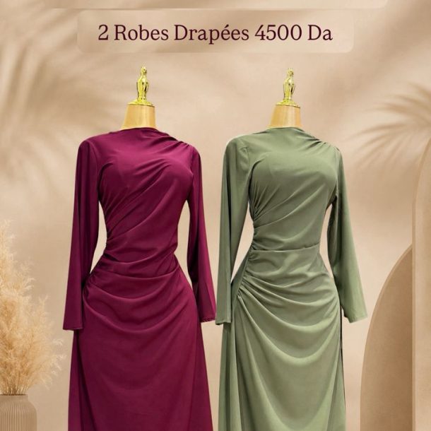 Pack 2 Robes Drapées