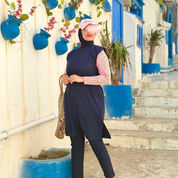 Burkini Kawi Motif rouge