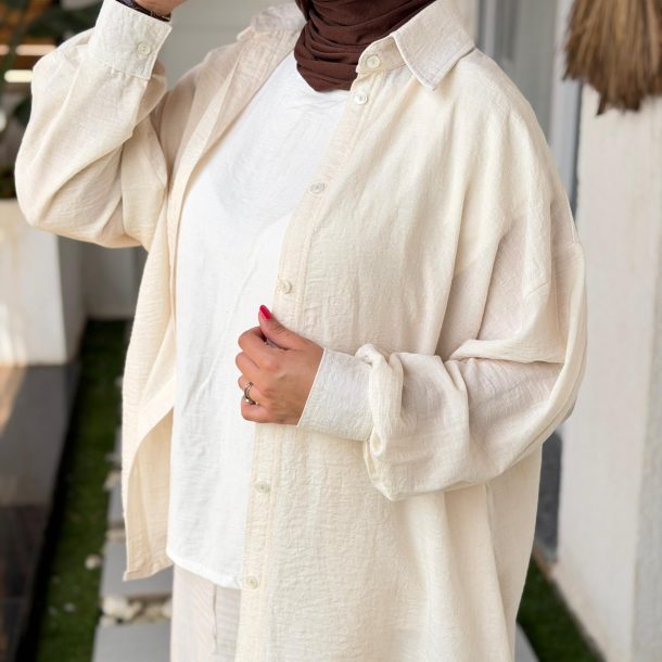 Marshmallow shirt Blanc cassé
