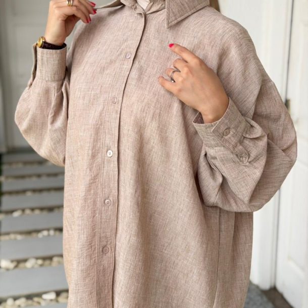 Marshmallow shirt marron