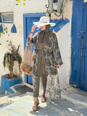 Burkini palmera vert