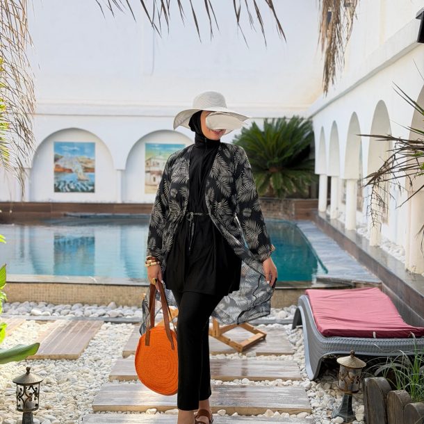 Burkini palmera Noir