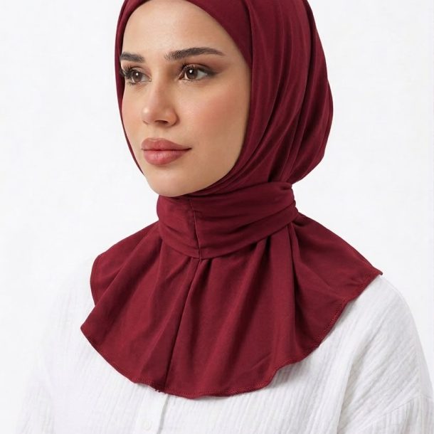 Foulard cagoule bordeaux