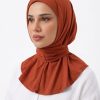 Foulard cagoule brique
