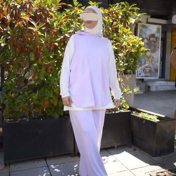 Jogging fluide mauve