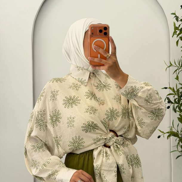 Tunique florea vert