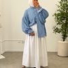 Tunique Vichy bleu – Image 3