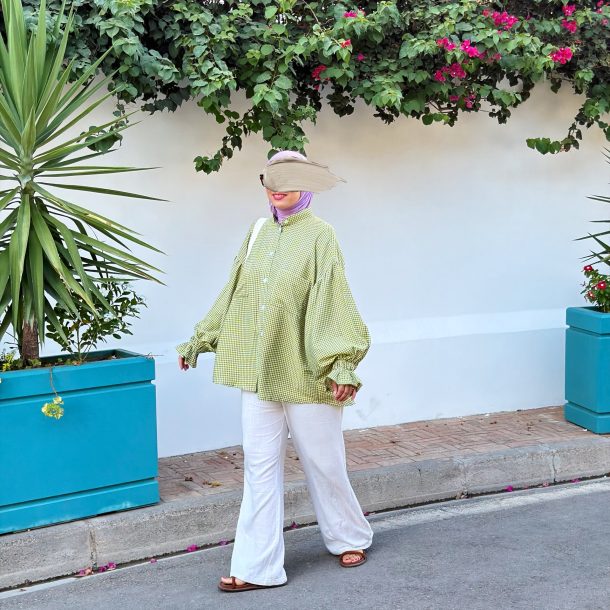 Tunique Vichy vert